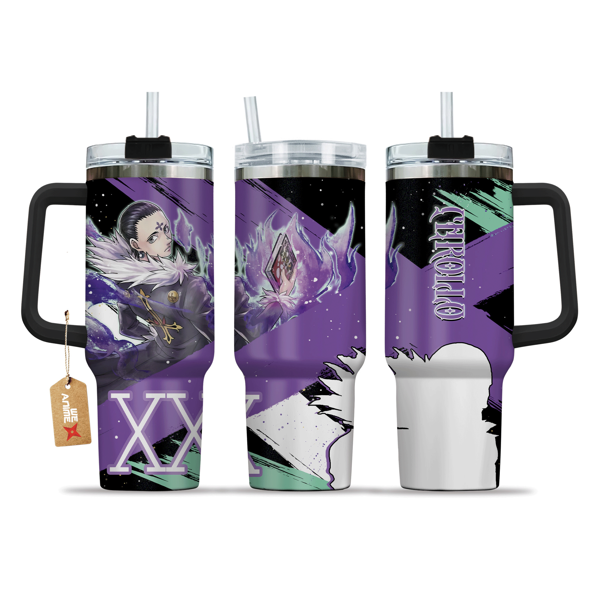 Chrollo Lucilfer Hunter x Hunter Anime Custom Stanley Cup 40 oz 30 oz Tumbler With HandleTVC2301210