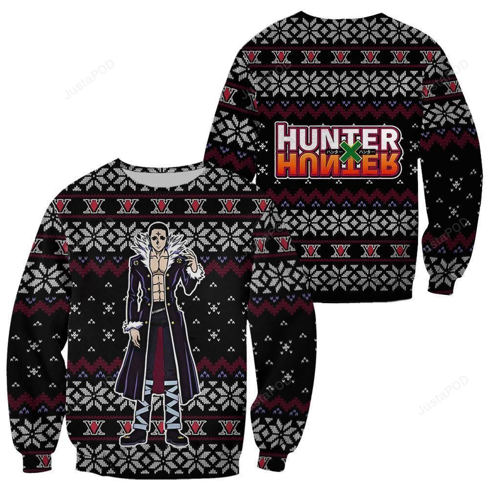 Chrollo Lucilfer Hunter X Hunter Ugly Christmas Sweater Adult 3D Funny Matching for family