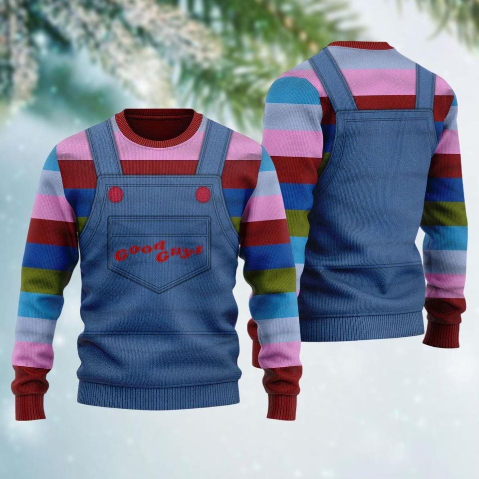 Chucky Childs Play Ugly Sweater, Chucky Doll Ugly Christmas Sweater