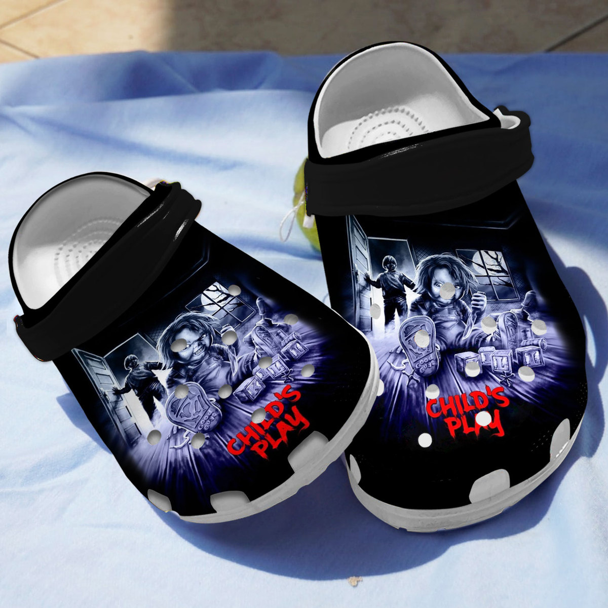 Chucky Horror Movie Crocs Crocband Clogs Shoes Comfortable For Men Women and Kids