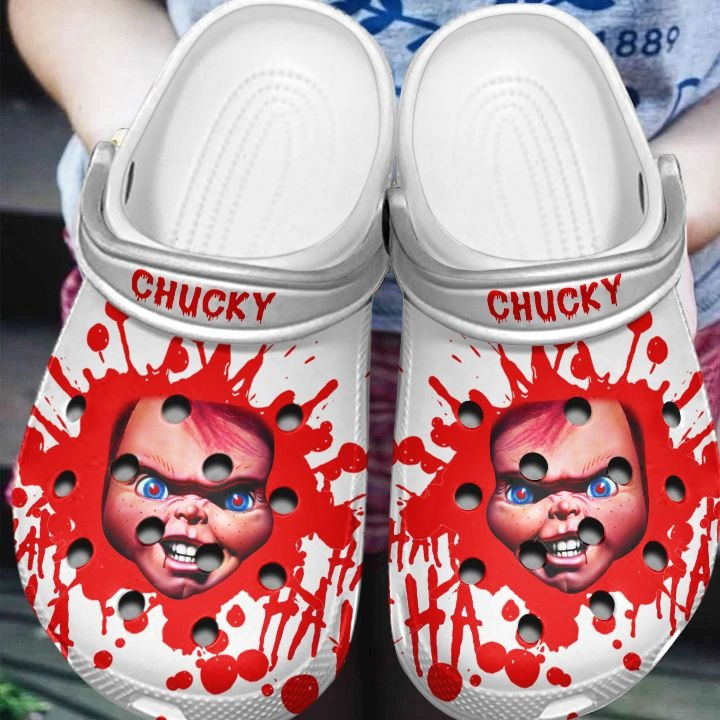Chucky Horror Movie Crocs Crocband Clogs Shoes Comfortable For Men Women and Kids