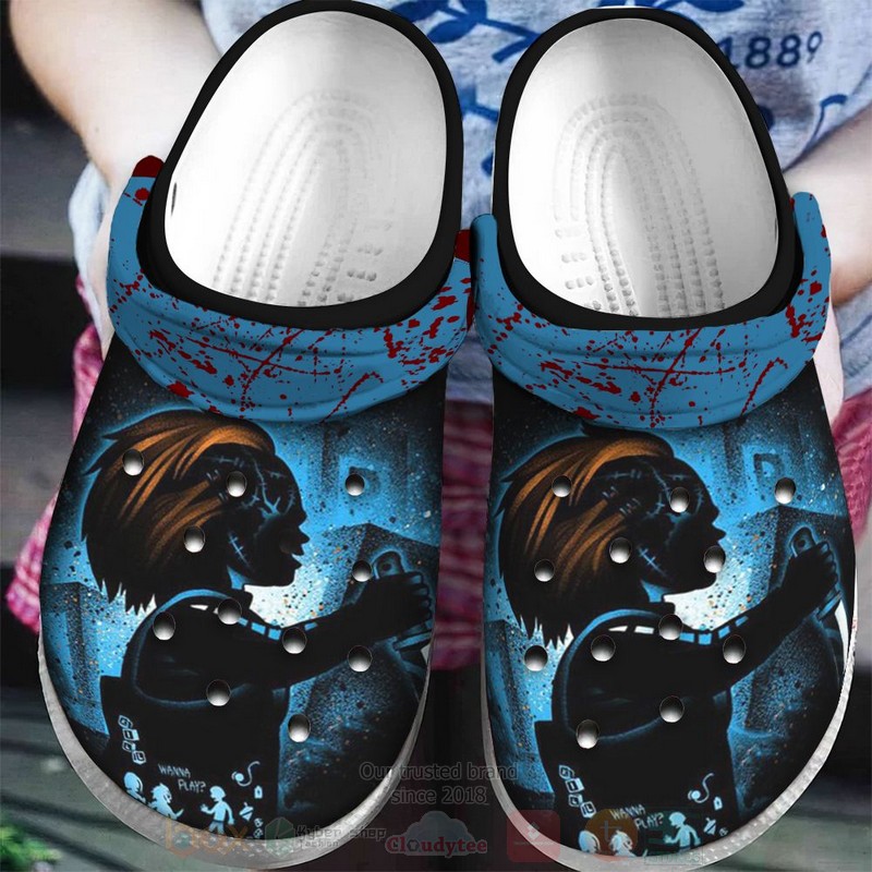 Chucky Horror Movie Crocs Crocband Clogs Shoes Comfortable For Men Women and Kids