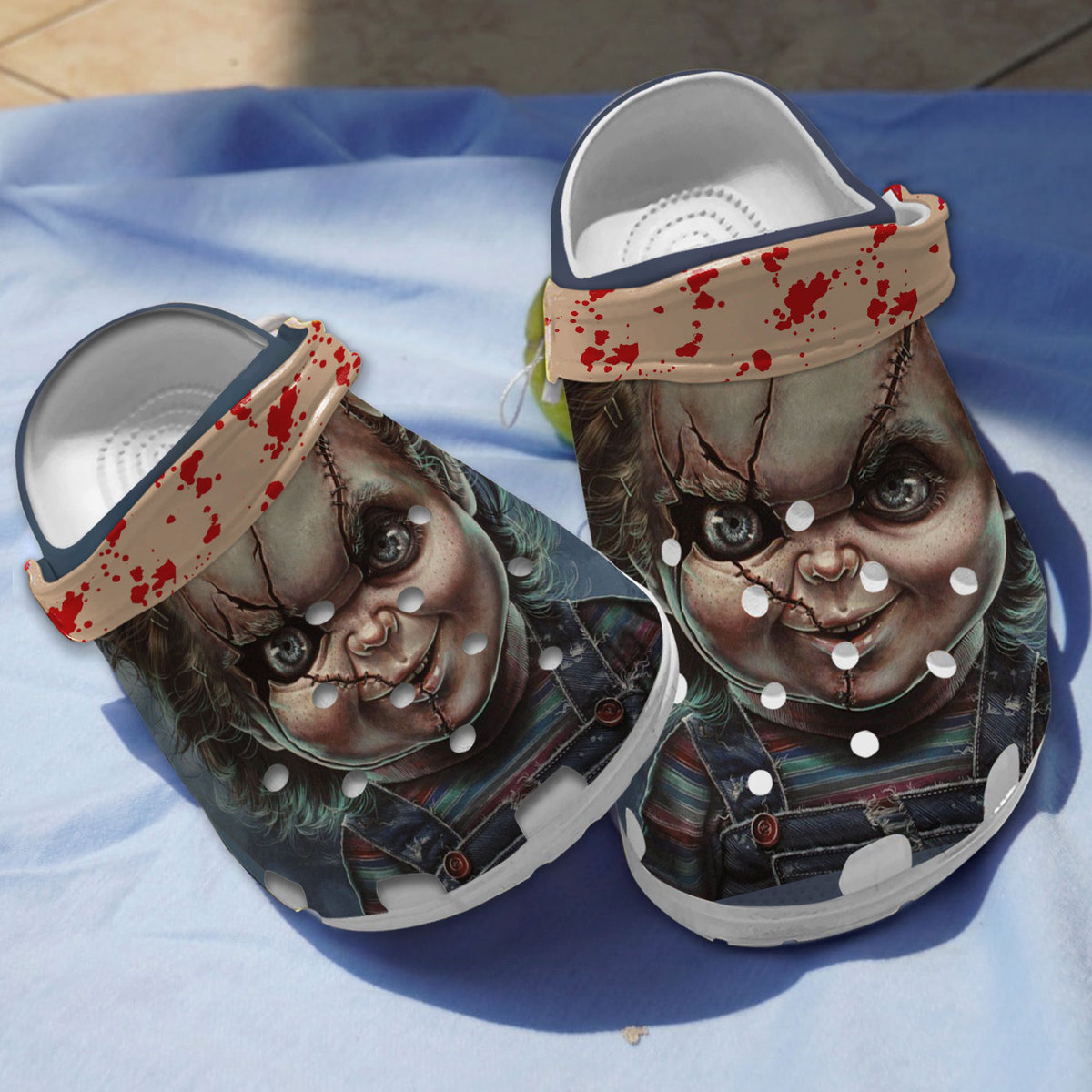 Chucky Horror Movie Crocs Crocband Clogs Shoes Comfortable For Men Women and Kids