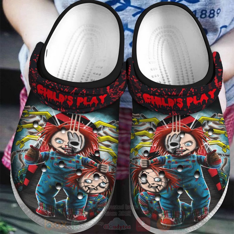 Chucky Horror Movie Crocs Crocband Clogs Shoes Comfortable For Men Women and Kids