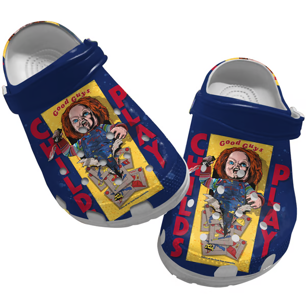 Chucky Horror Movie Crocs Crocband Clogs Shoes Comfortable For Men Women and Kids