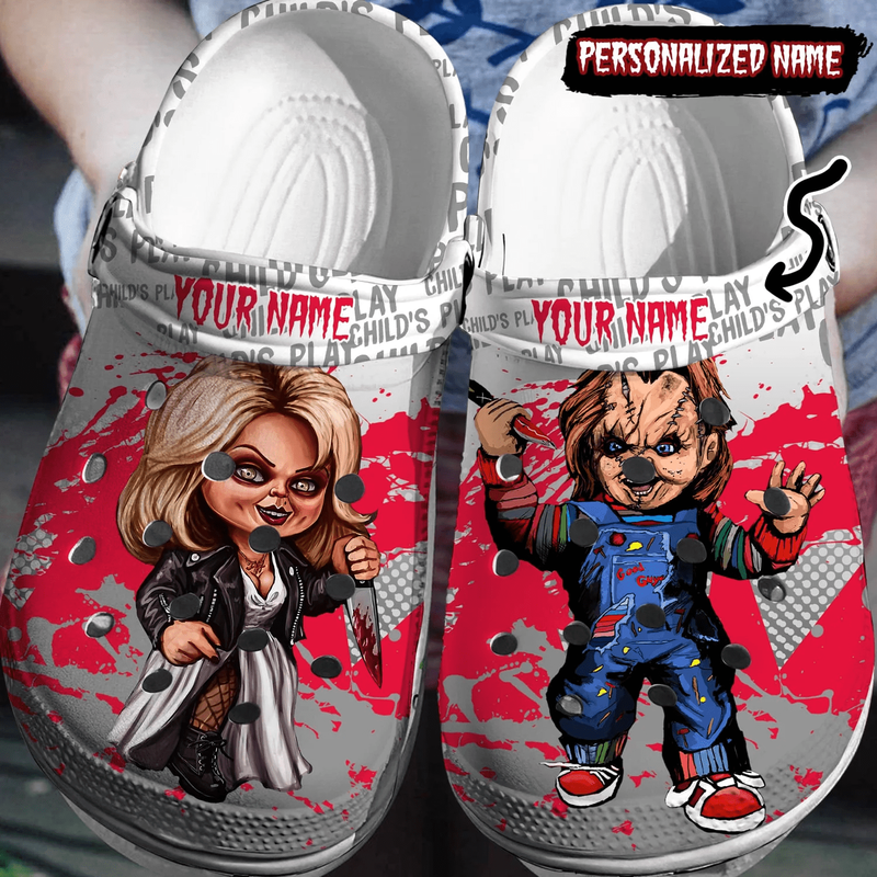 Chucky Horror Movie Crocs Crocband Clogs Shoes Comfortable For Men Women and Kids