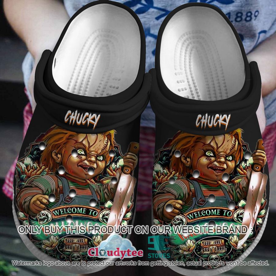 Chucky Horror Movie Crocs Crocband Clogs Shoes Comfortable For Men Women and Kids
