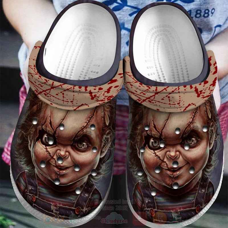 Chucky Horror Movie Crocs Crocband Clogs Shoes Comfortable For Men Women and Kids