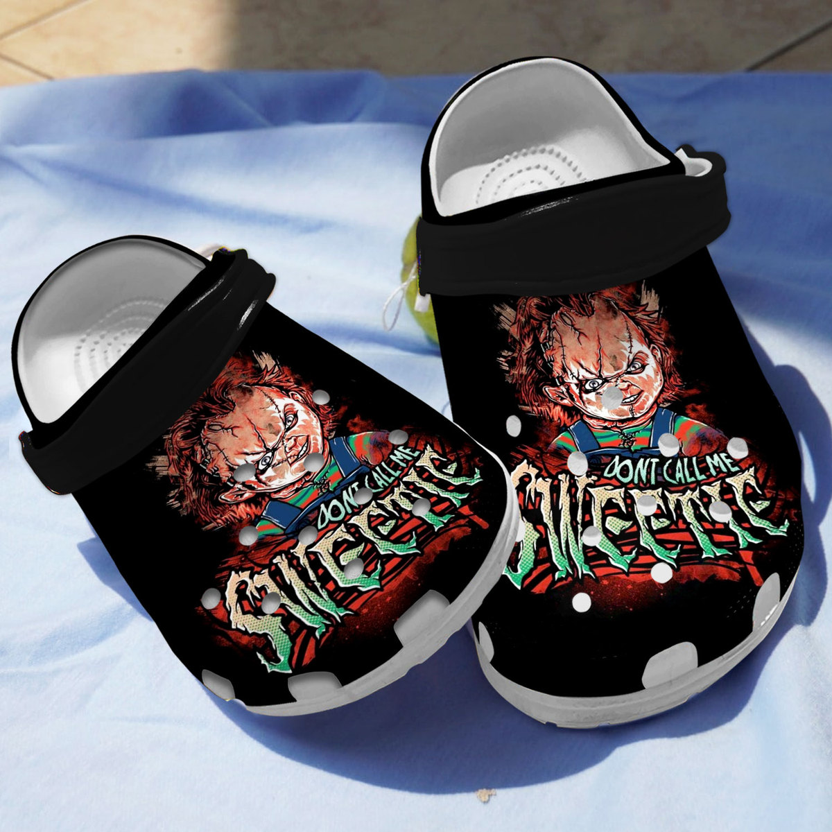 Chucky Horror Movie Crocs Crocband Clogs Shoes Comfortable For Men Women and Kids