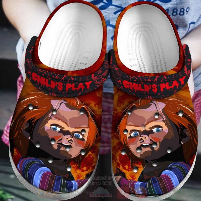 Chucky Horror Movie Crocs Crocband Clogs Shoes Comfortable For Men Women and Kids