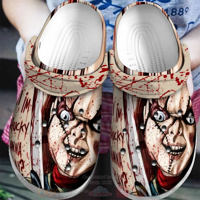 Chucky Horror Movie Crocs Crocband Clogs Shoes Comfortable For Men Women and Kids