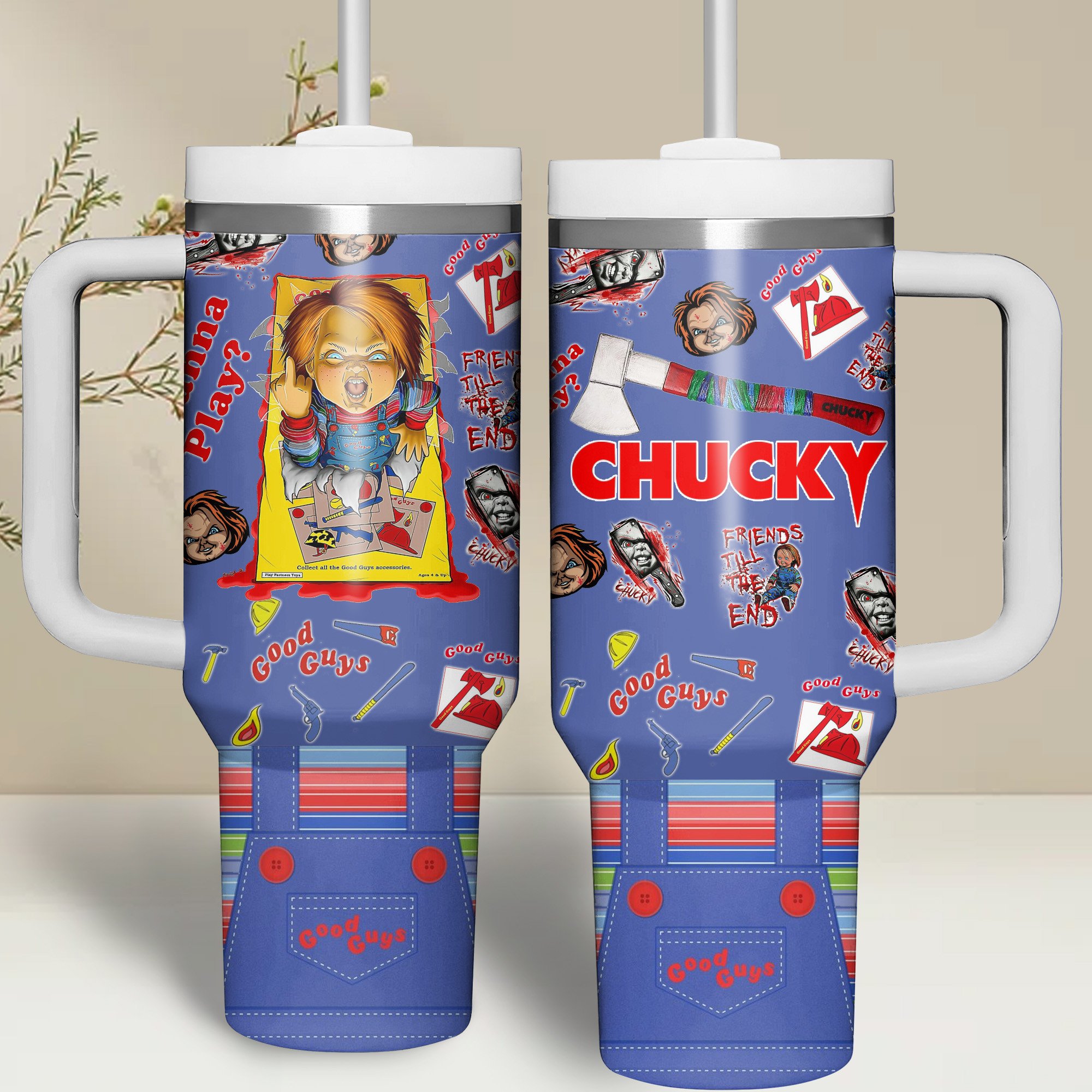 Chucky Movies Custom Stanley Cup 40 oz 30 oz Tumbler With HandleTVC2301507