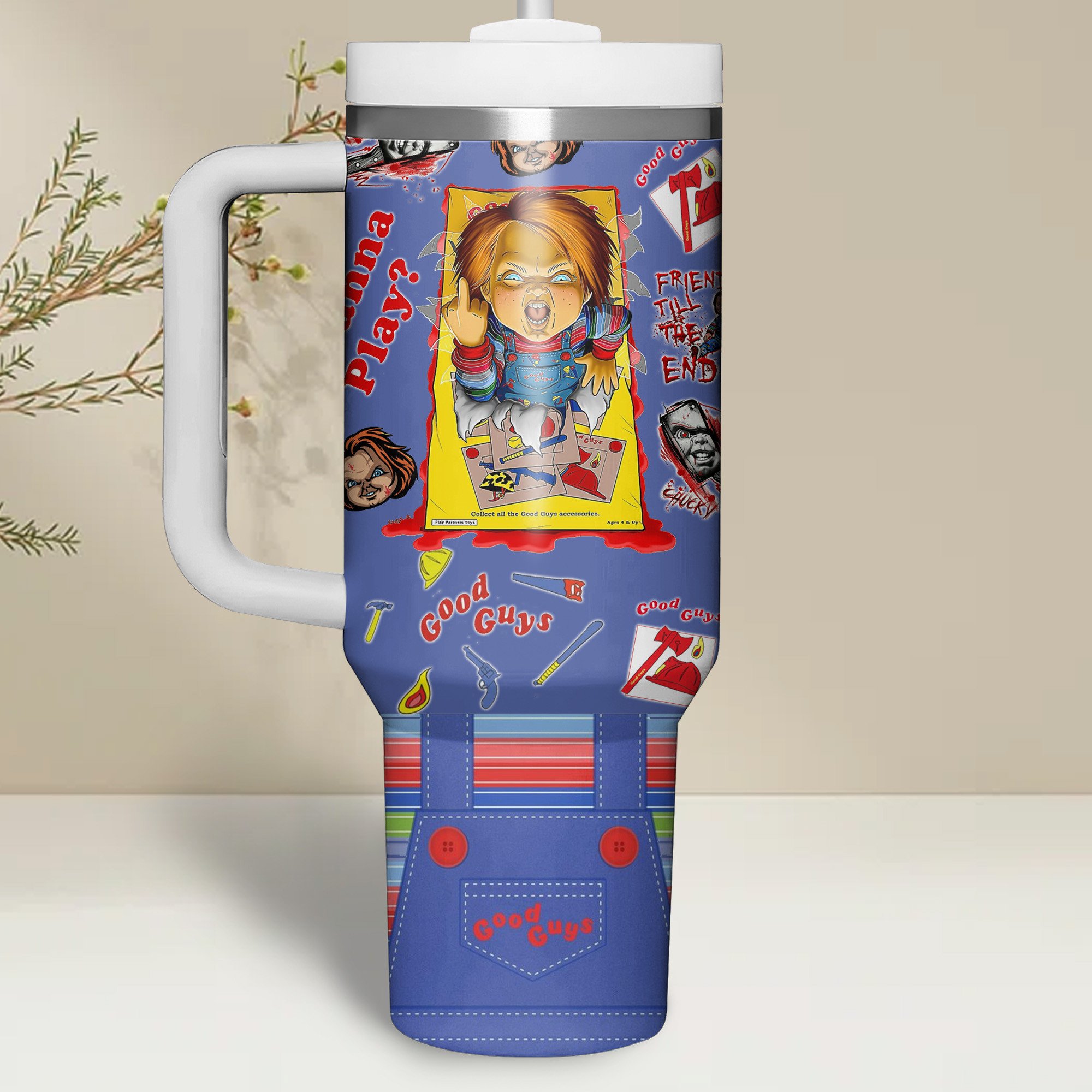 Chucky Movies Custom Stanley Cup 40 oz 30 oz Tumbler With HandleTVC2301507 - Image 2