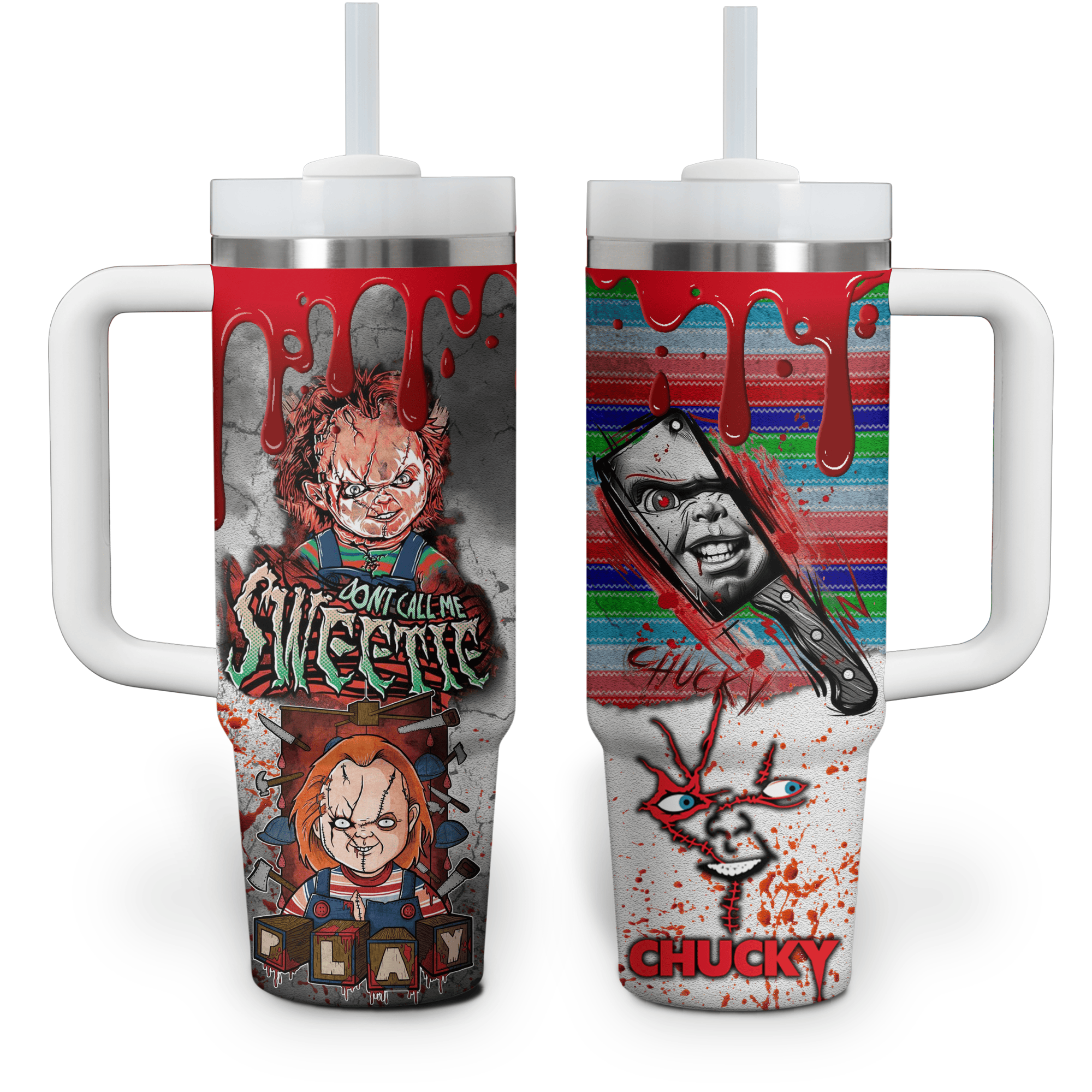 Chucky Movies Custom Stanley Cup 40 oz 30 oz Tumbler With HandleTVC2301522 - Image 4