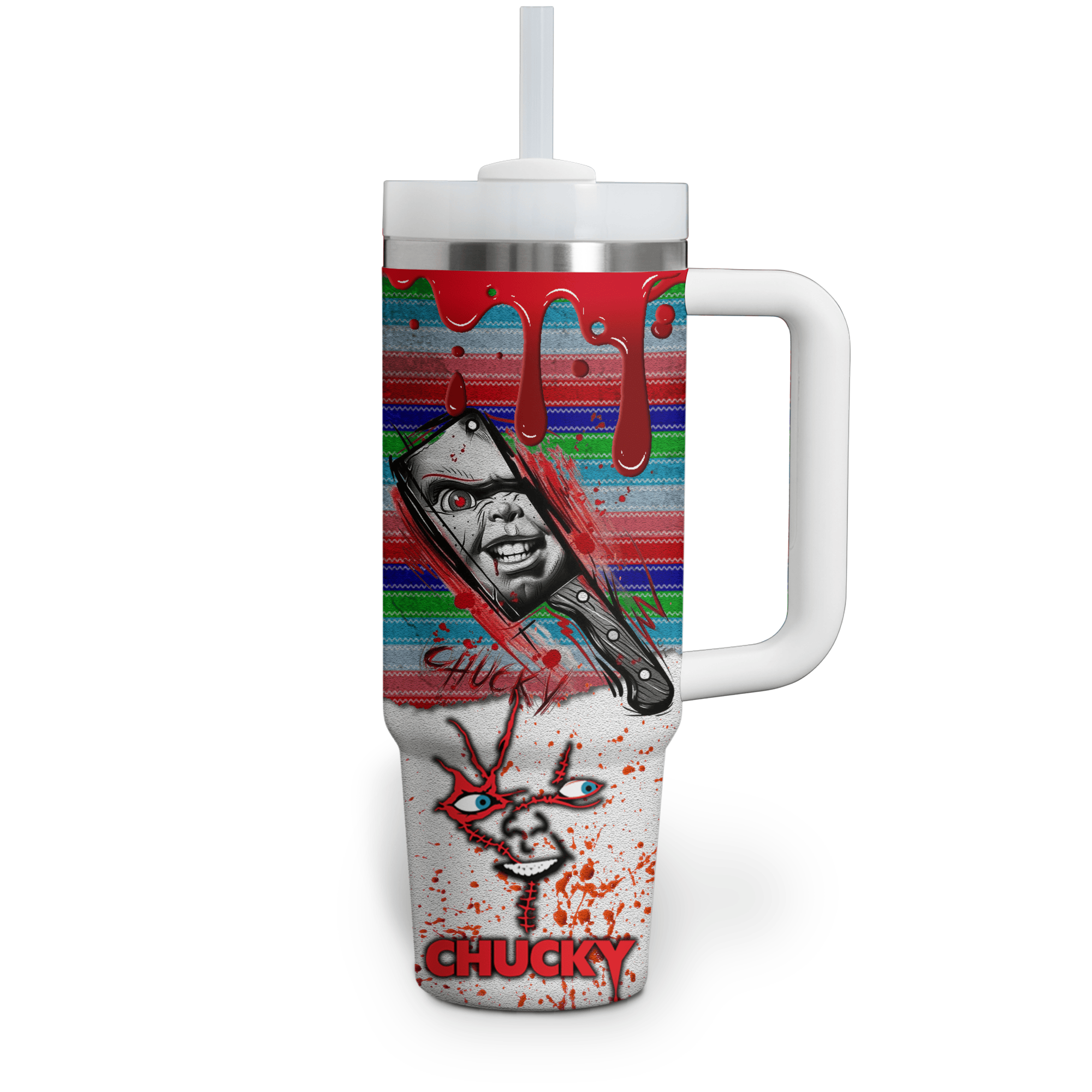 Chucky Movies Custom Stanley Cup 40 oz 30 oz Tumbler With HandleTVC2301522 - Image 2