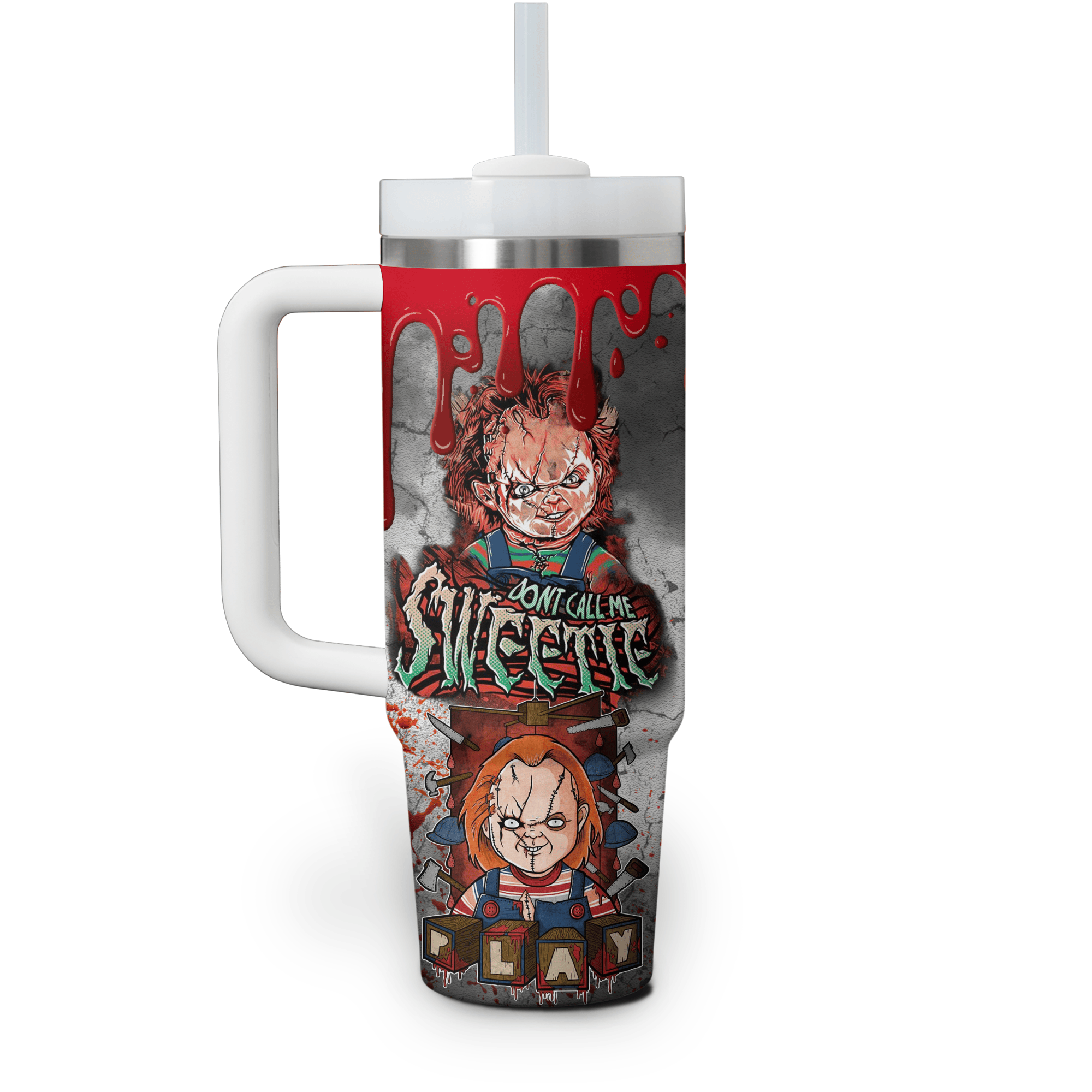 Chucky Movies Custom Stanley Cup 40 oz 30 oz Tumbler With HandleTVC2301522 - Image 3