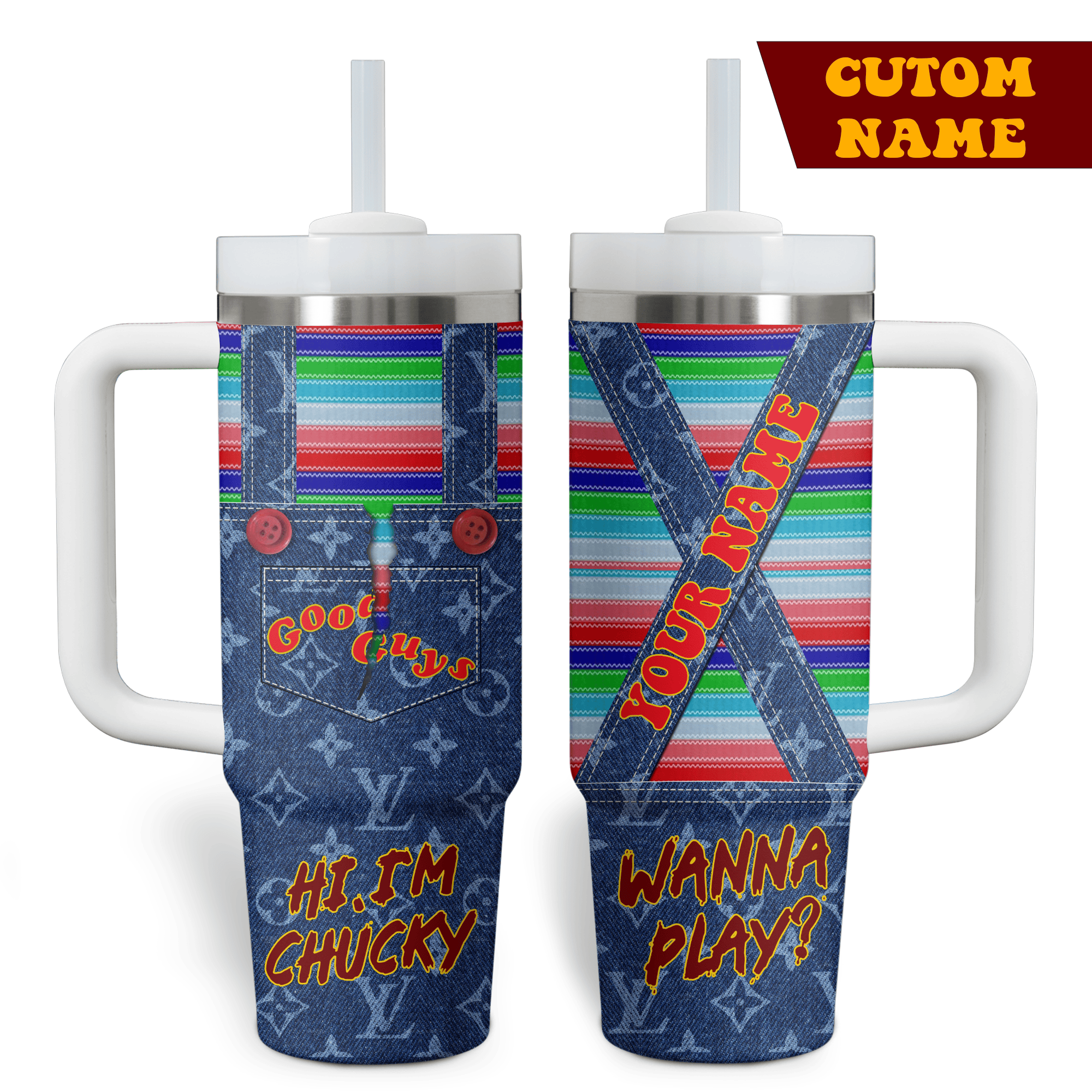 Chucky Movies Custom Stanley Cup 40 oz 30 oz Tumbler With HandleTVC2301523