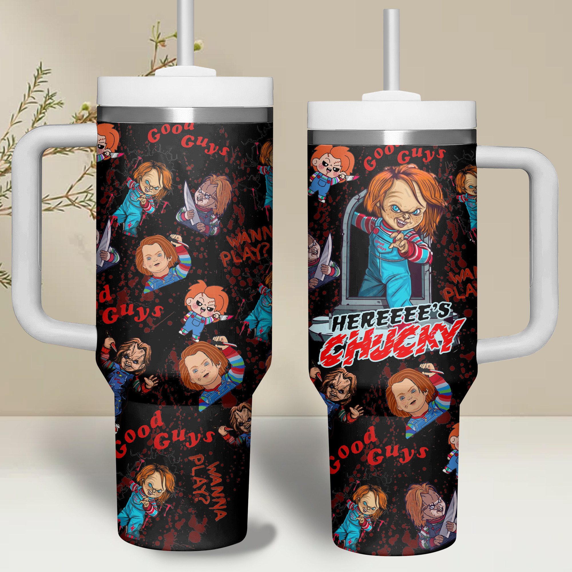 Chucky TV Series Custom Stanley Cup 40 oz 30 oz Tumbler With HandleTVC2301265