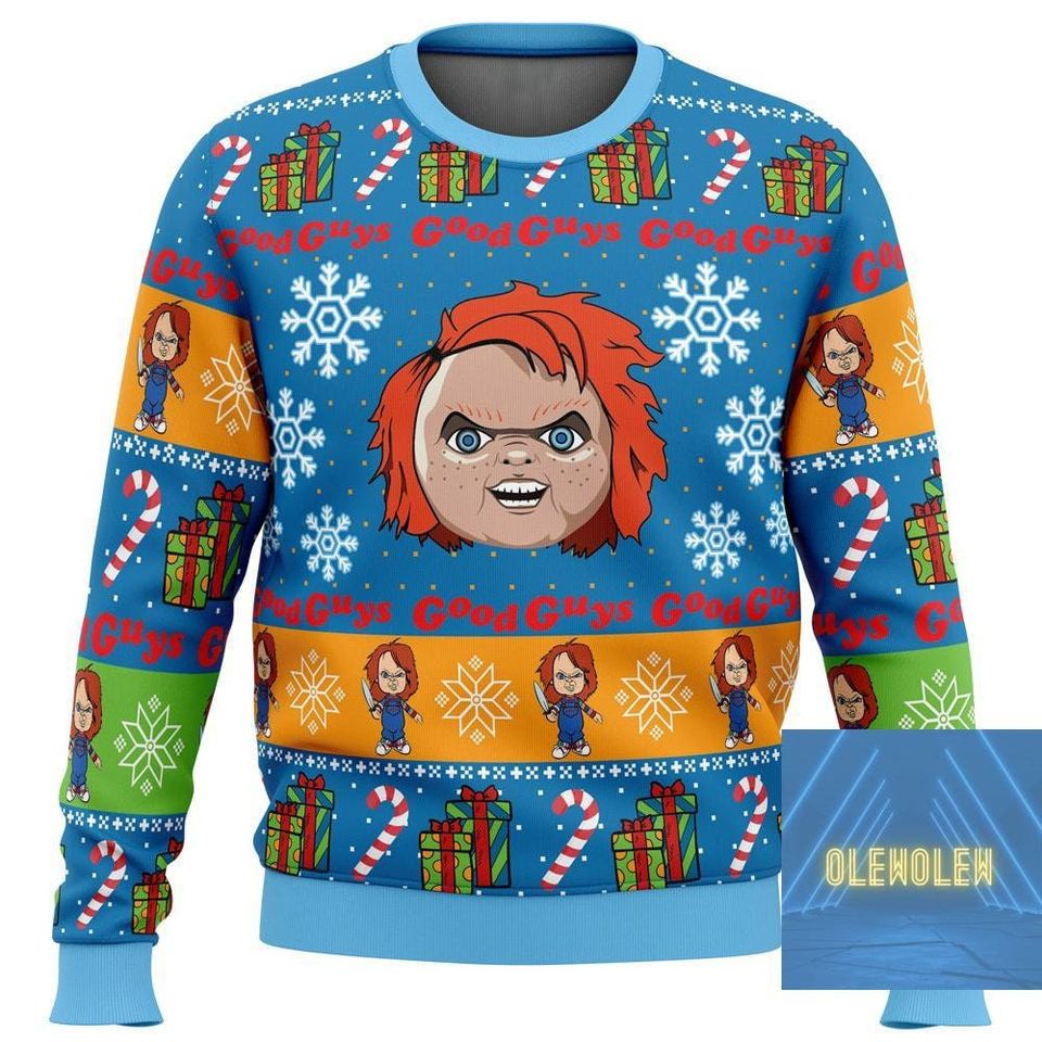 Chucky Ugly Christmas Sweater, Chucky Good Guys Ugly Sweater, Horror Halloween Sweater