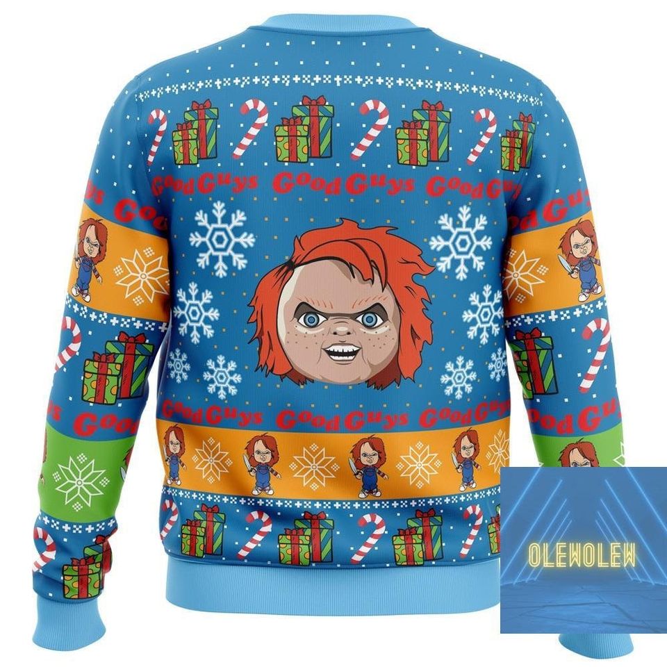 Chucky Ugly Christmas Sweater, Chucky Good Guys Ugly Sweater, Horror Halloween Sweater - Image 3