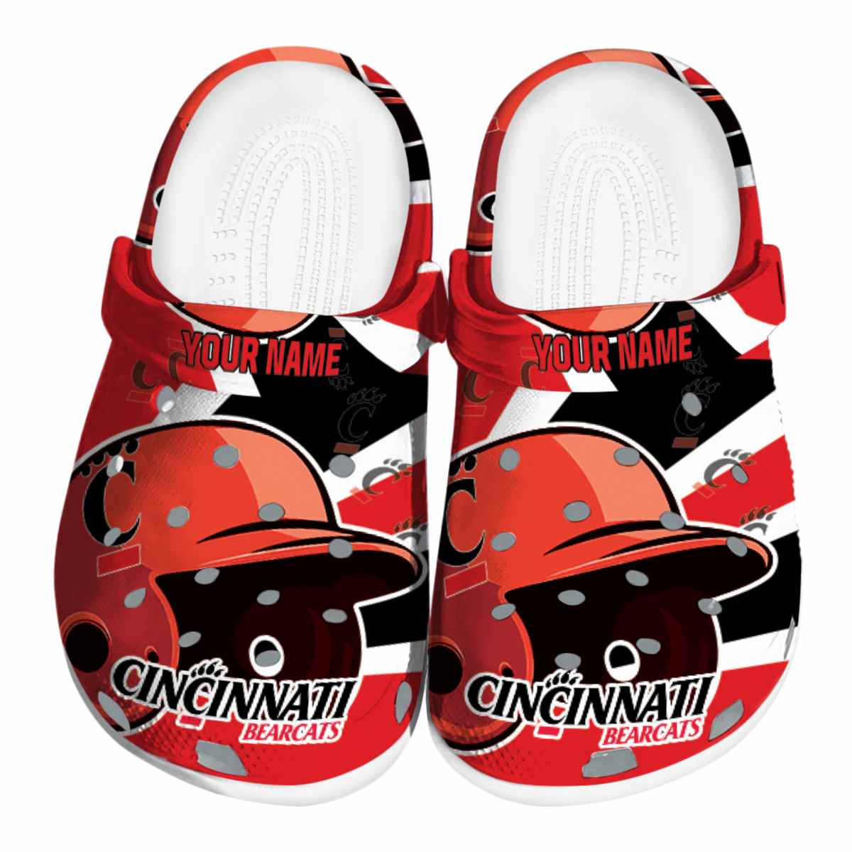 Cincinnati Bearcats NCAA Sport Crocs Crocband Clogs Shoes Comfortable For Men Women and Kids