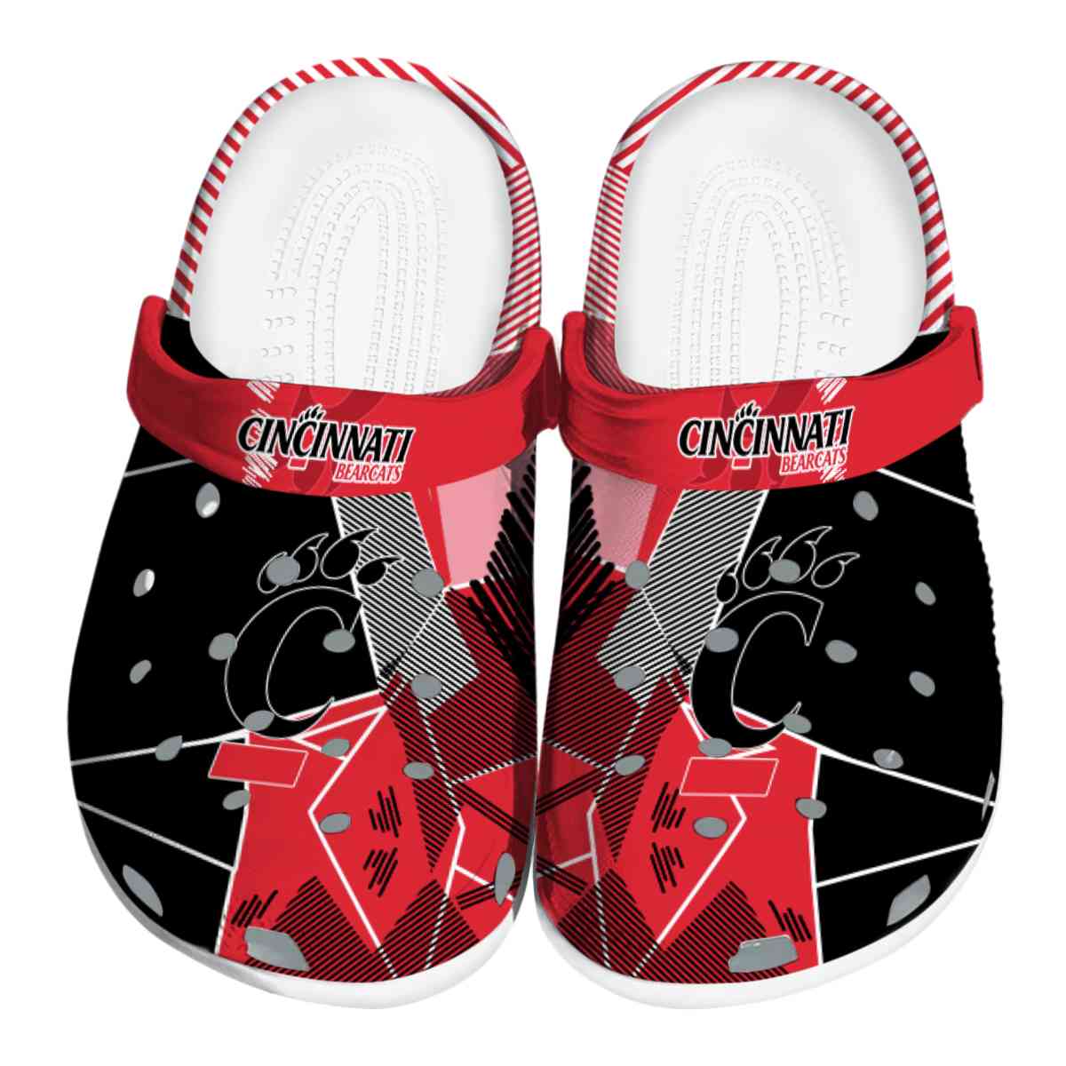 Cincinnati Bearcats NCAA Sport Crocs Crocband Clogs Shoes Comfortable For Men Women and Kids