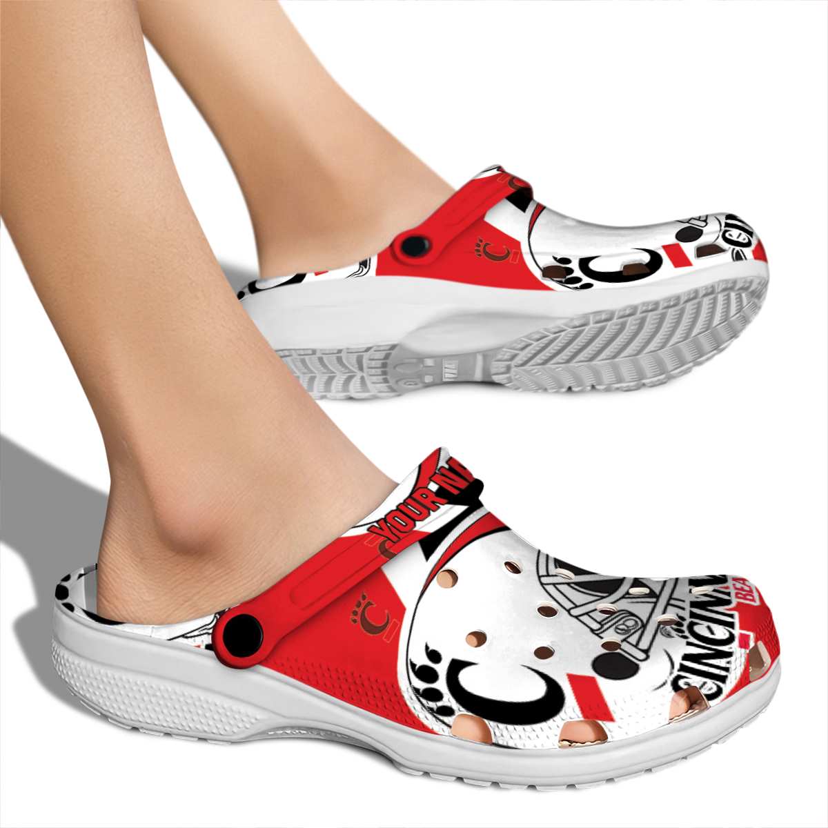 Cincinnati Bearcats NCAA Sport Crocs Crocband Clogs Shoes Comfortable For Men Women and Kids - Image 2