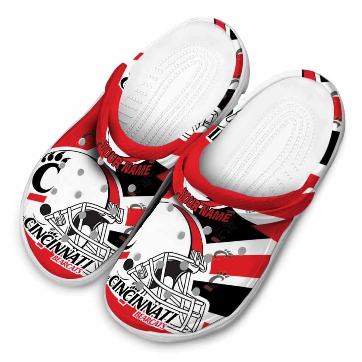 Cincinnati Bearcats NCAA Sport Crocs Crocband Clogs Shoes Comfortable For Men Women and Kids - Image 4