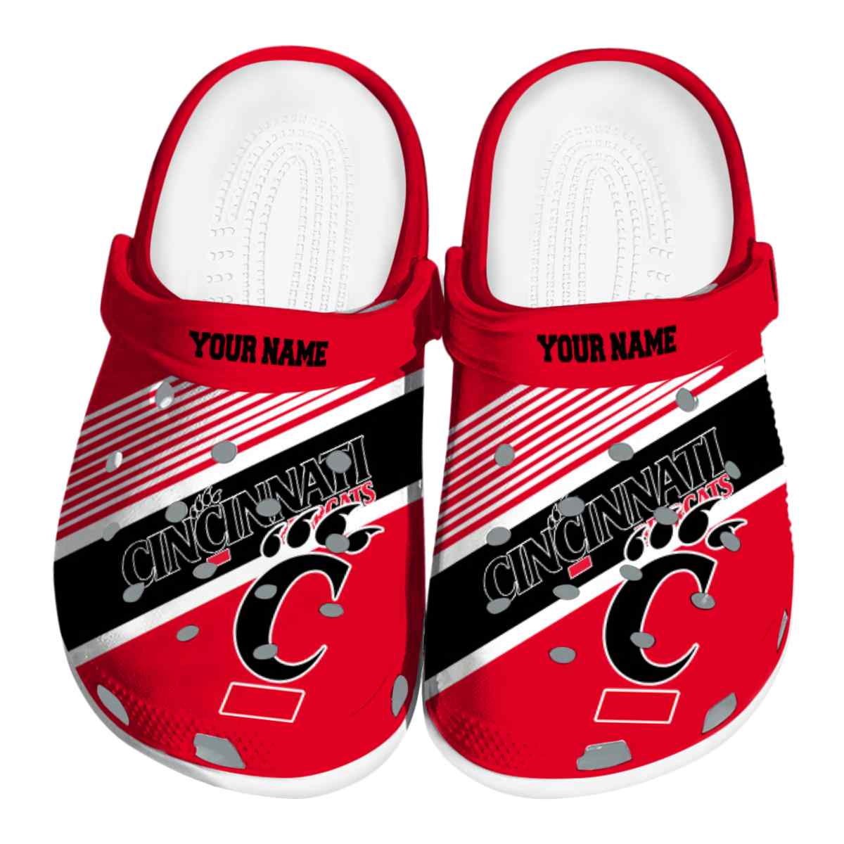 Cincinnati Bearcats NCAA Sport Crocs Crocband Clogs Shoes Comfortable For Men Women and Kids