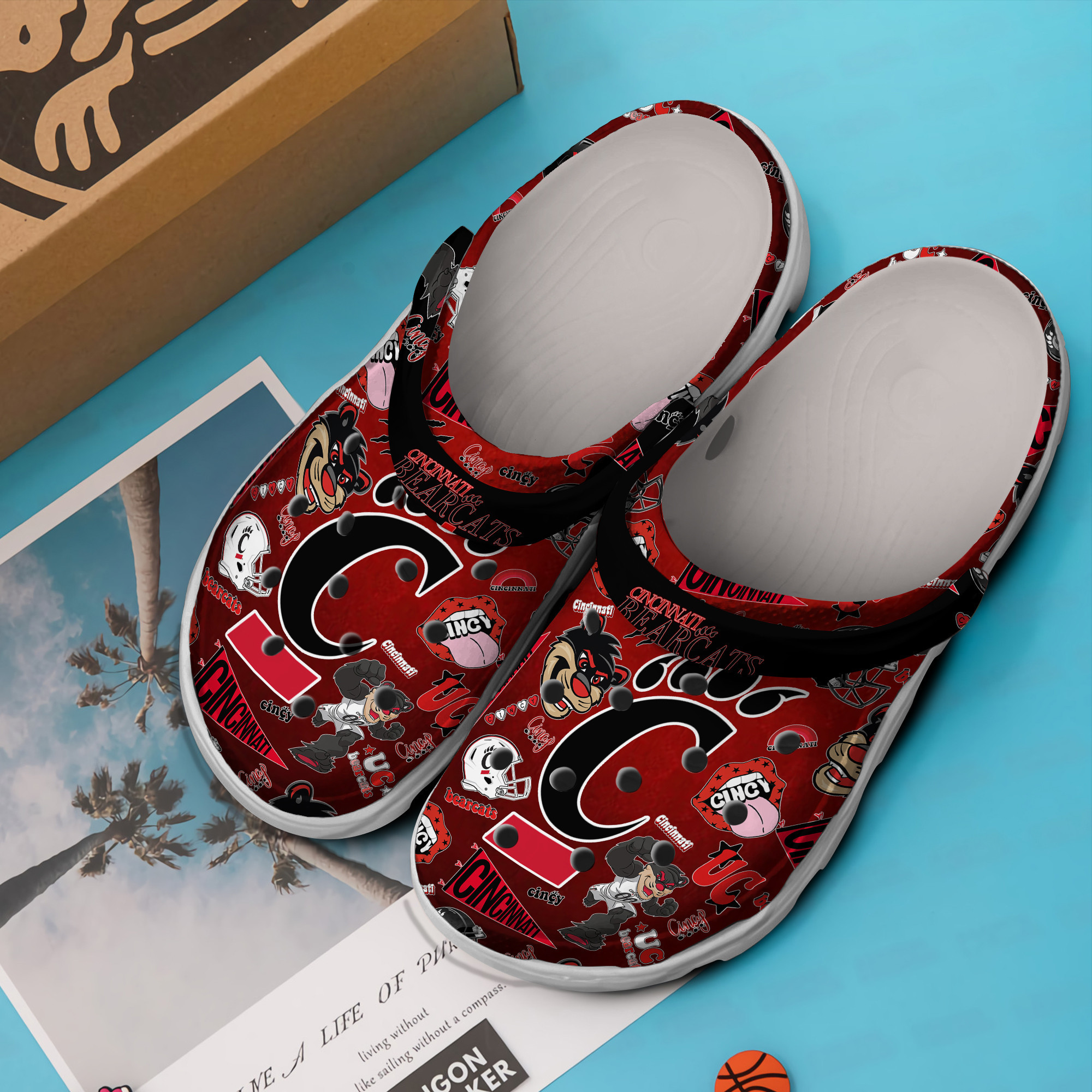 Cincinnati Bearcats NCAA Sport Crocs Crocband Clogs Shoes Comfortable For Men Women and Kids - Image 2