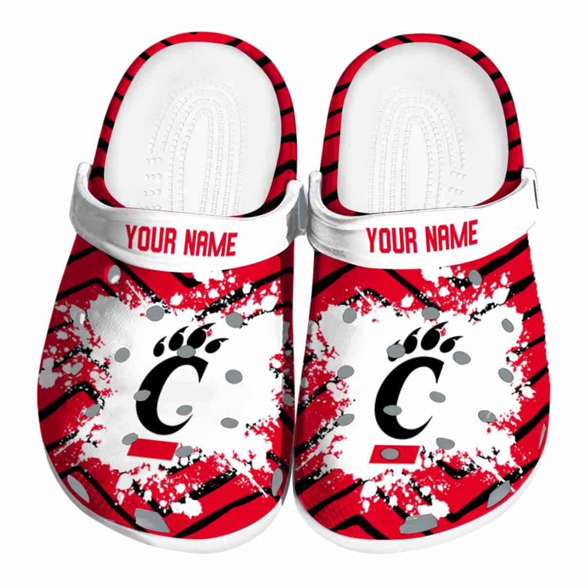 Cincinnati Bearcats NCAA Sport Crocs Crocband Clogs Shoes Comfortable For Men Women and Kids