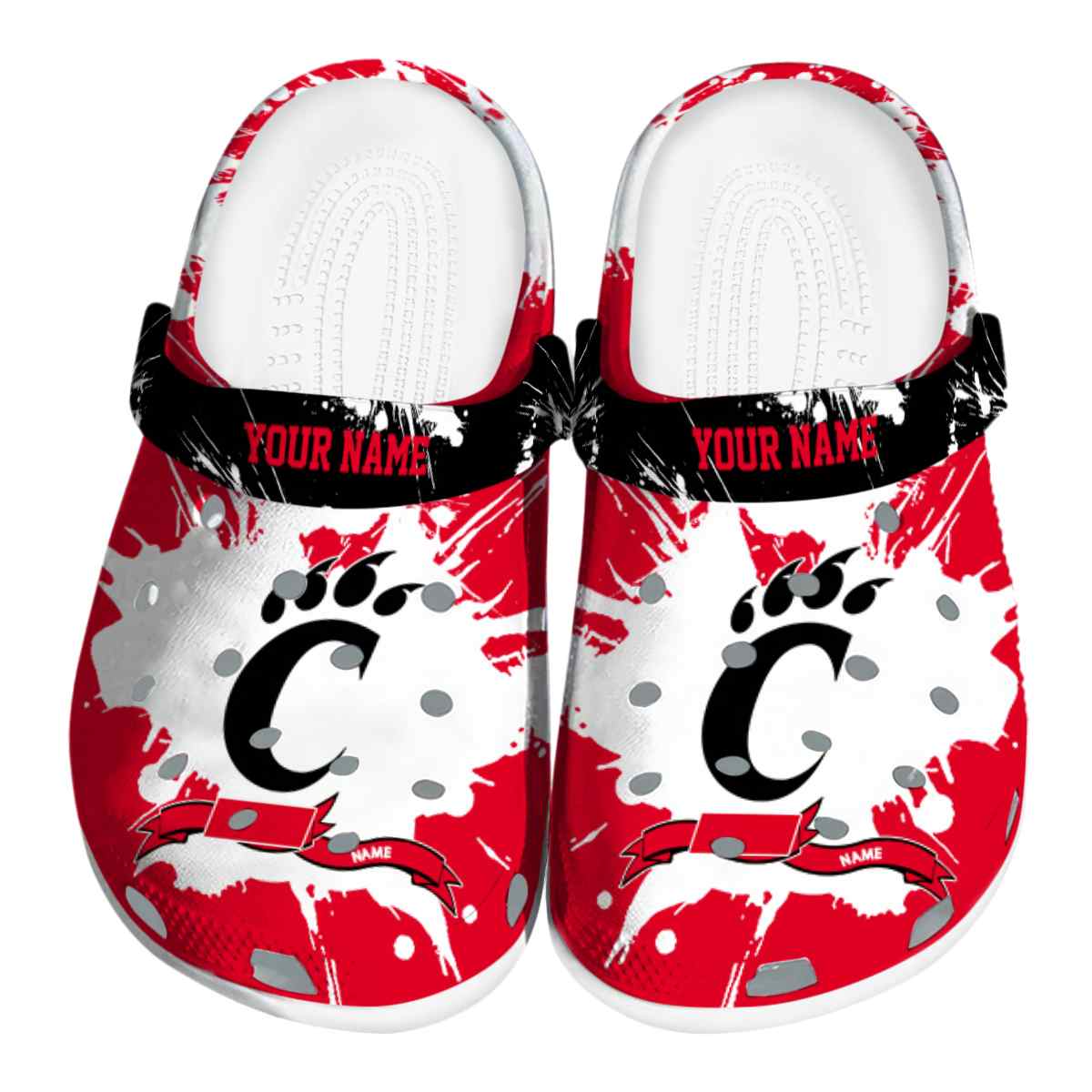 Cincinnati Bearcats NCAA Sport Crocs Crocband Clogs Shoes Comfortable For Men Women and Kids