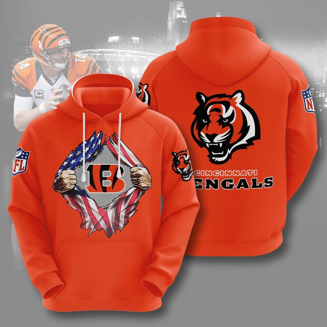 Cincinnati Bengals 3D All Over Print Hoodie, Zip Hoodie