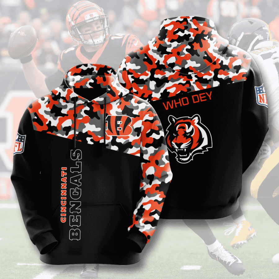 Cincinnati Bengals 3D All Over Print Hoodie, Zip Hoodie
