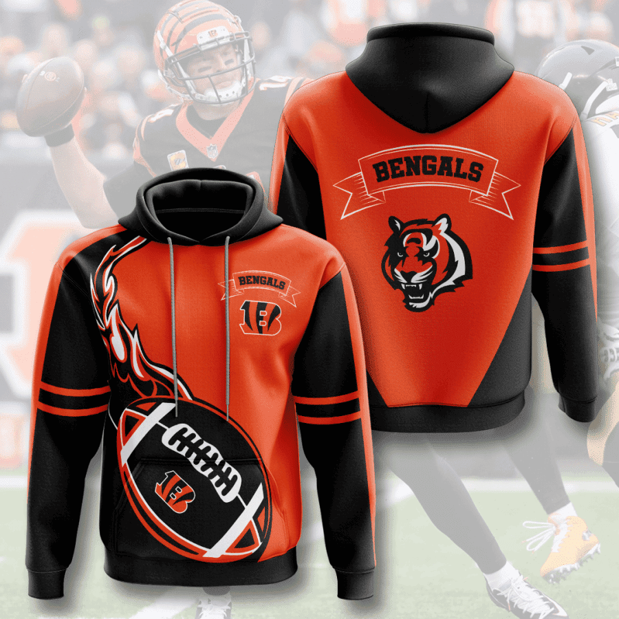 Cincinnati Bengals 3D All Over Print Hoodie, Zip Hoodie