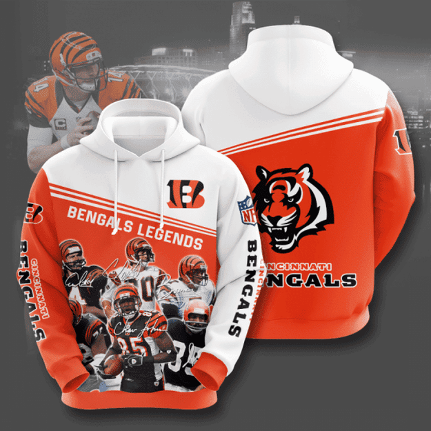 CINCINNATI BENGALS 3D All Over Print Hoodie, Zip Hoodie