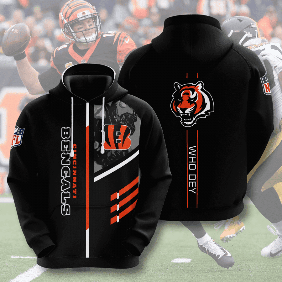 Cincinnati Bengals 3D All Over Print Hoodie, Zip Hoodie