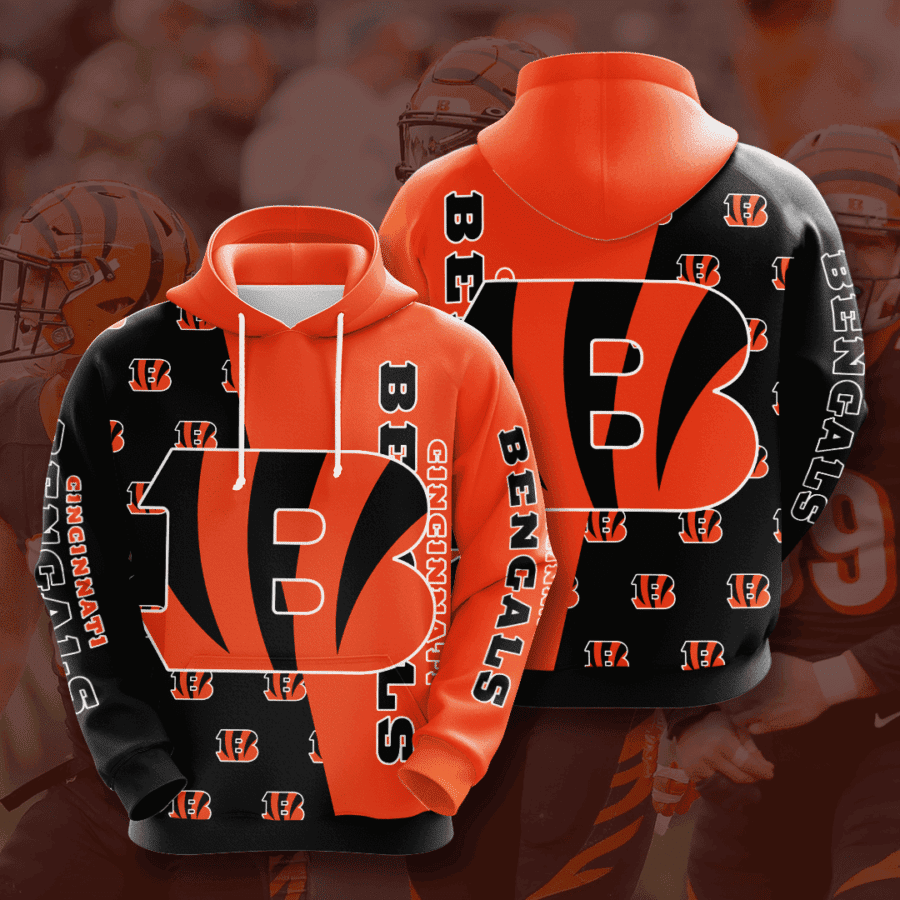 Cincinnati Bengals 3D All Over Print Hoodie, Zip Hoodie
