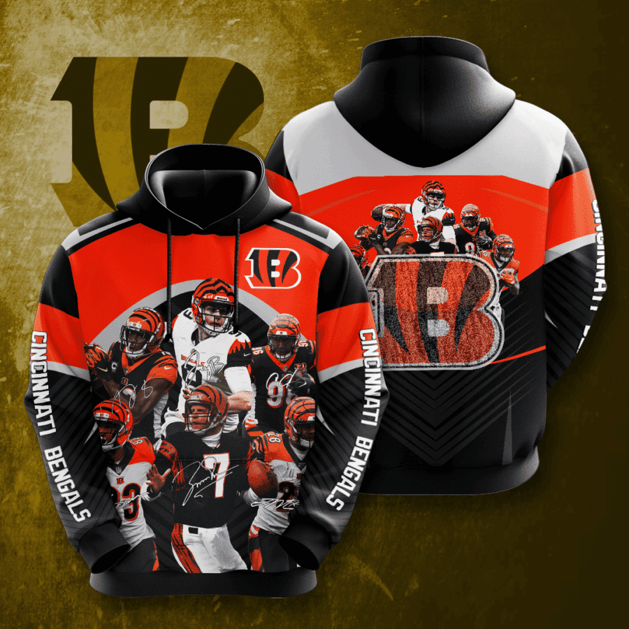 Cincinnati Bengals 3D All Over Print Hoodie, Zip Hoodie