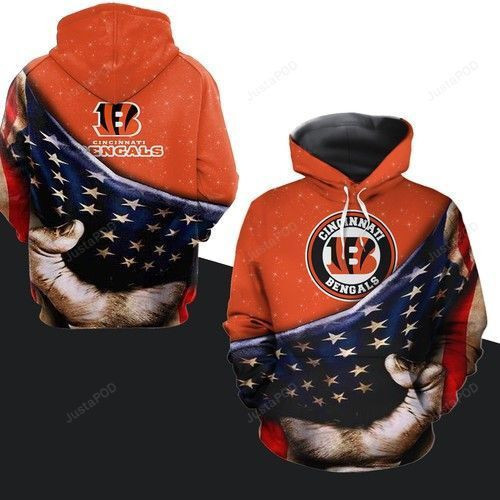 Cincinnati Bengals Allover 3D All Over Print Hoodie, Zip Hoodie