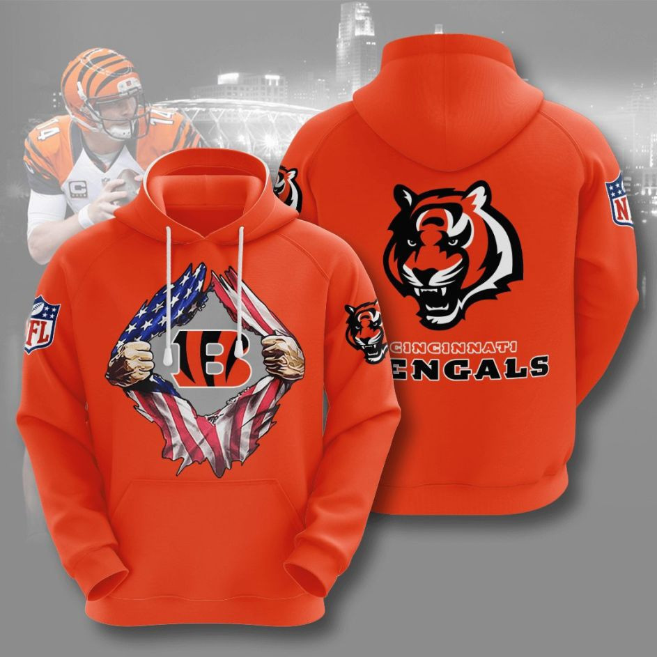 Cincinnati Bengals American Football 3D All Over Print Hoodie, Zip Hoodie