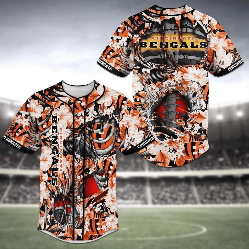 Cincinnati Bengals Baseball Jersey Shirt – NLF Fan Gear