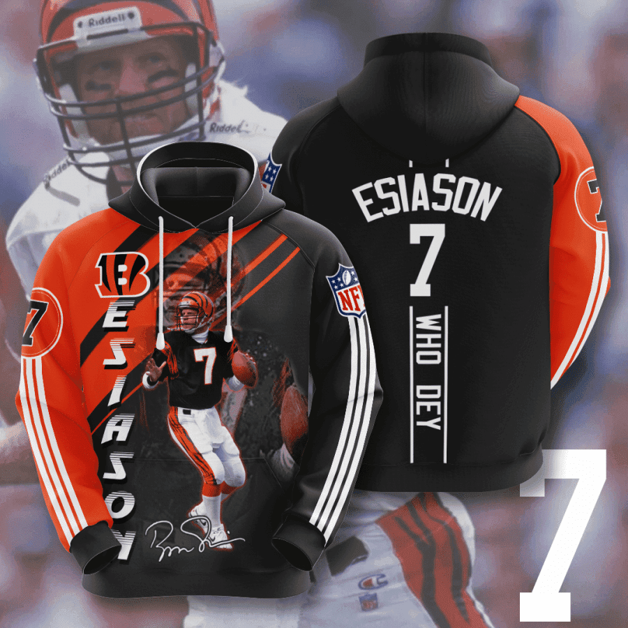 Cincinnati Bengals Boomer Esiason 3D All Over Print Hoodie, Zip Hoodie