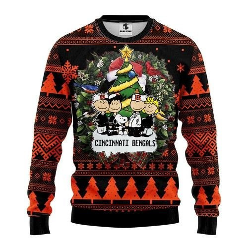 Cincinnati Bengals Christmas For Fans Ugly Christmas Sweater Adult 3D Funny Matching for family