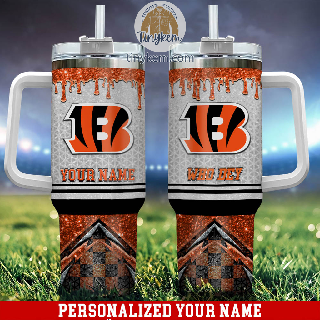 Cincinnati Bengals Glitter NFL Custom Stanley Cup 40 oz 30 oz Tumbler With HandleTVC2301221