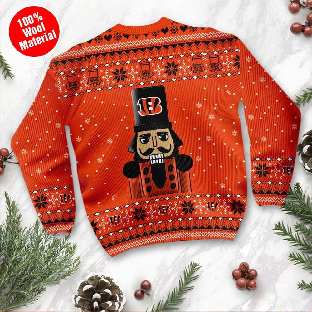 Cincinnati Bengals I Am Not A Player I Just Crush Alot Ugly Christmas Sweater Adult 3D Funny Matching for family - Image 3