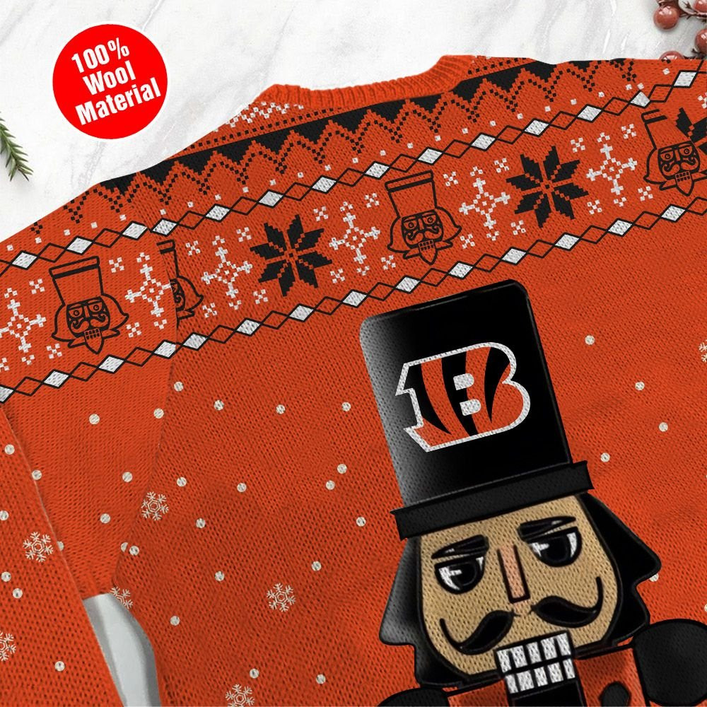 Cincinnati Bengals I Am Not A Player I Just Crush Alot Ugly Christmas Sweater Adult 3D Funny Matching for family - Image 5
