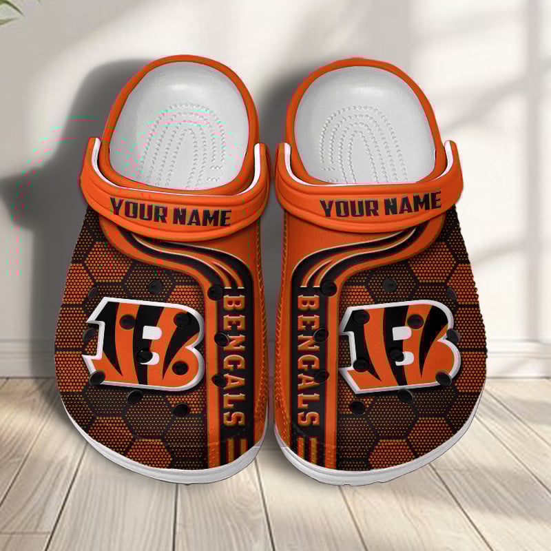 Cincinnati Bengals NFL Crocs Crocband Clogs Shoes Comfortable For Men Women and Kids