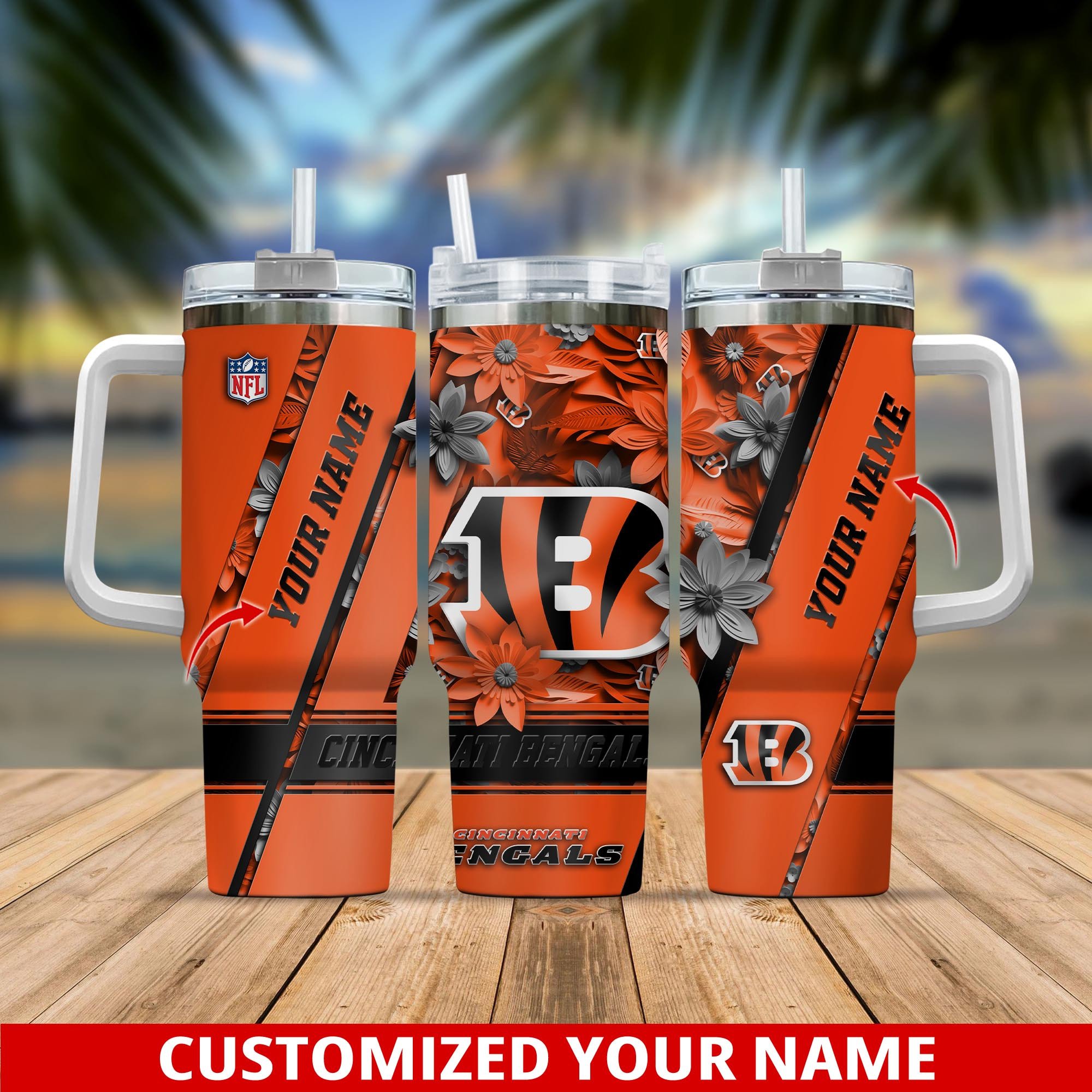 Cincinnati Bengals NFL Custom Stanley Cup 40 oz 30 oz Tumbler With HandleTVC230106