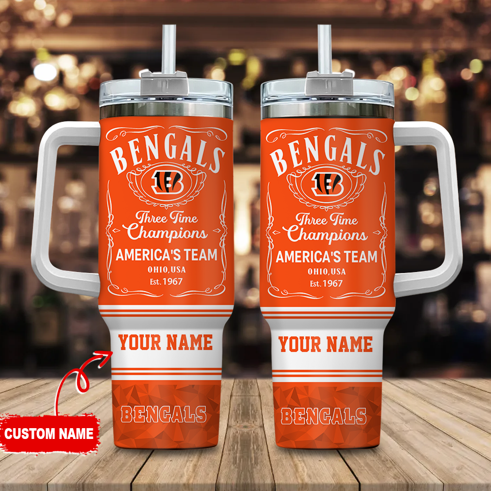 Cincinnati Bengals NFL Custom Stanley Cup 40 oz 30 oz Tumbler With HandleTVC2301119